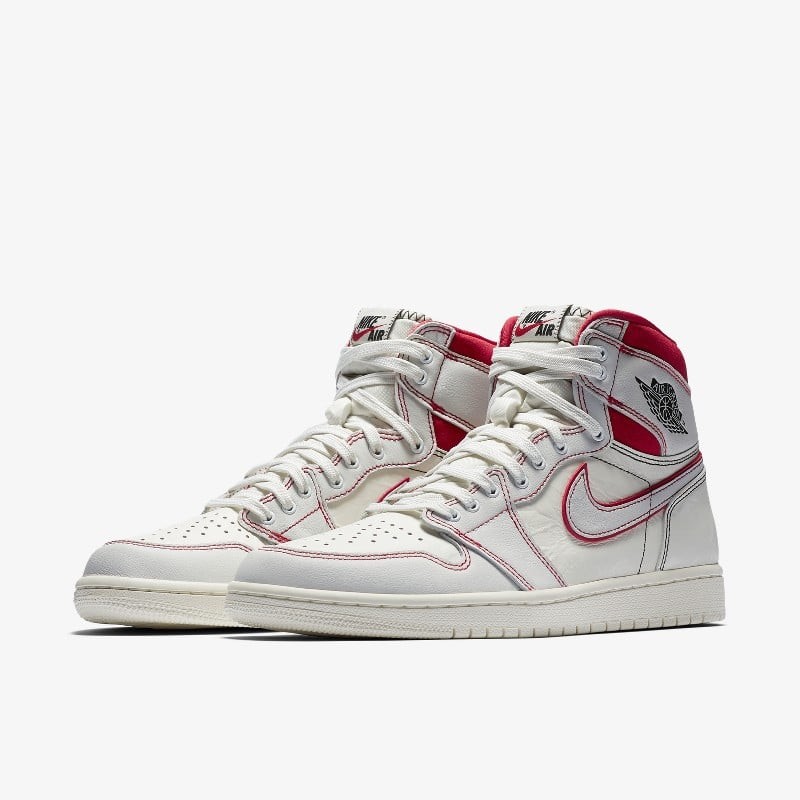 Air Jordan 1 High OG Sail Red 555088 160 Grailify